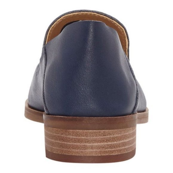 Lucky Brand Cahill Leather Loafer Flats Slip On Mule Sandals Fold Down Back Heel - Picture 6 of 15